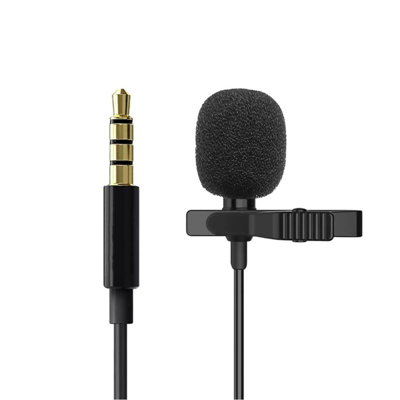 GENERICO - Micrófono de Solapa con Cable 3.5 mm Android PC