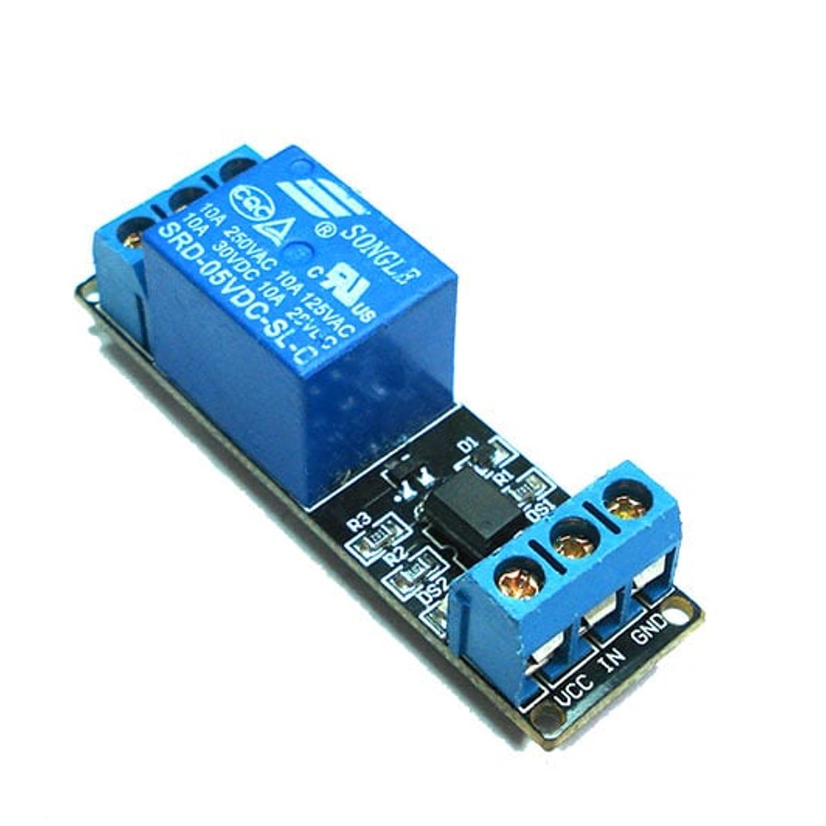 GENERICO - RELEVO DE 5 PINES – 12 VOLTIOS EN PLAQUETA