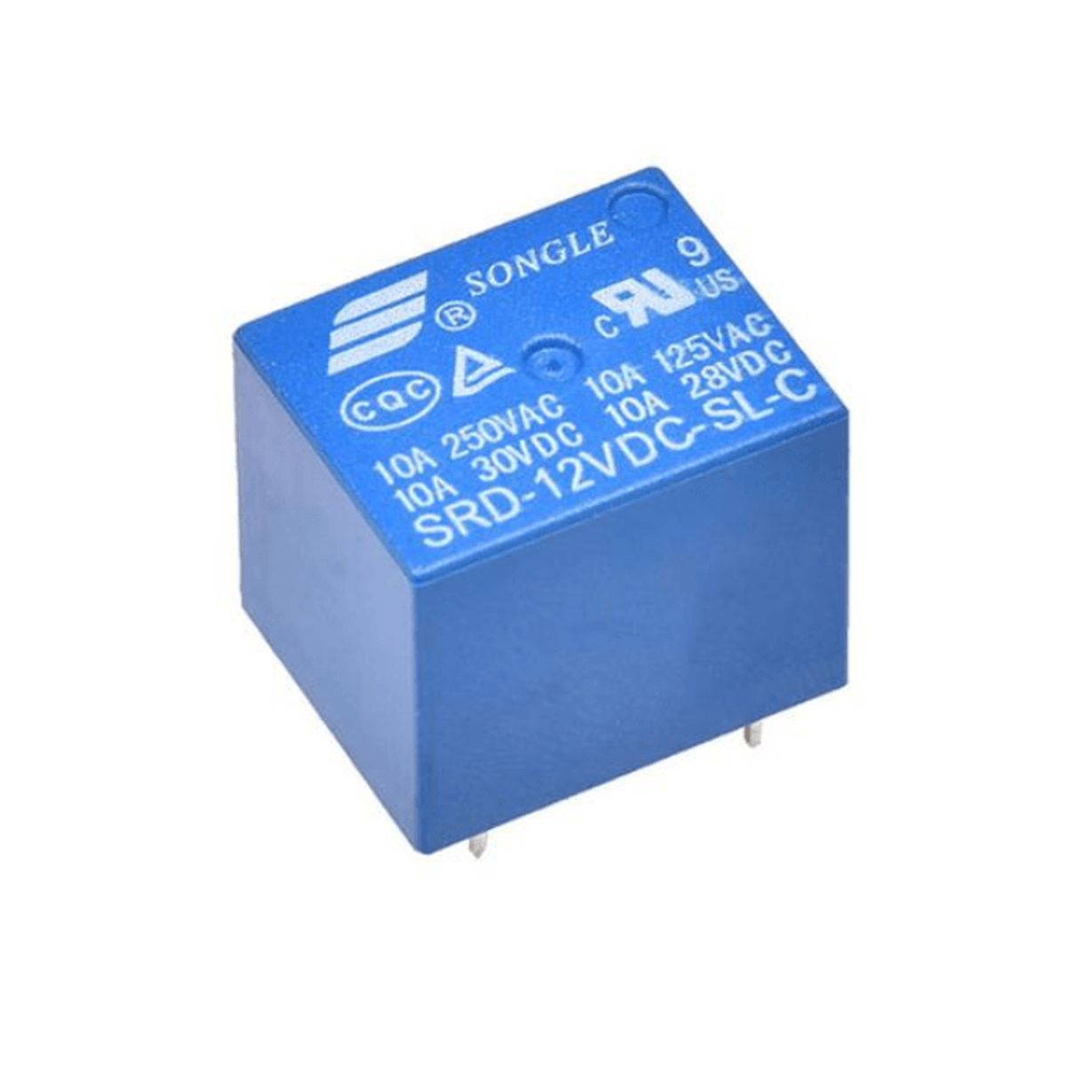 GENERICO - RELEVO DE 5 PINES – 12 VOLTIOS EN PLAQUETA