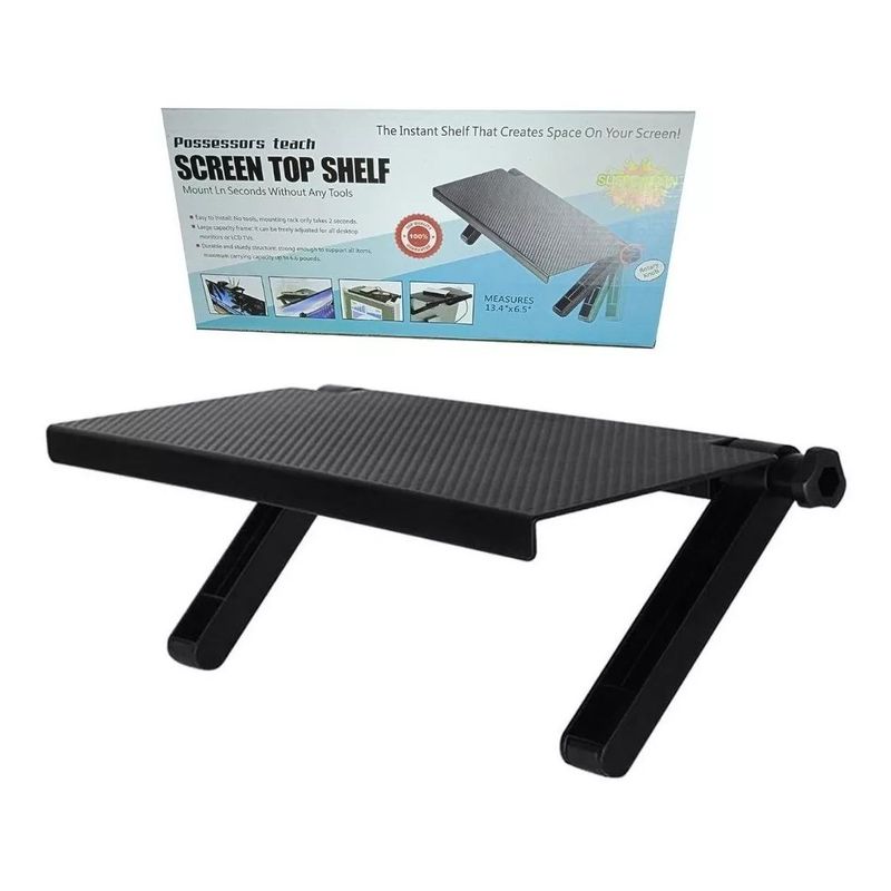 GENERICO - Repisa Base Soporte Ajustable Deco Pantalla Tv Monitor