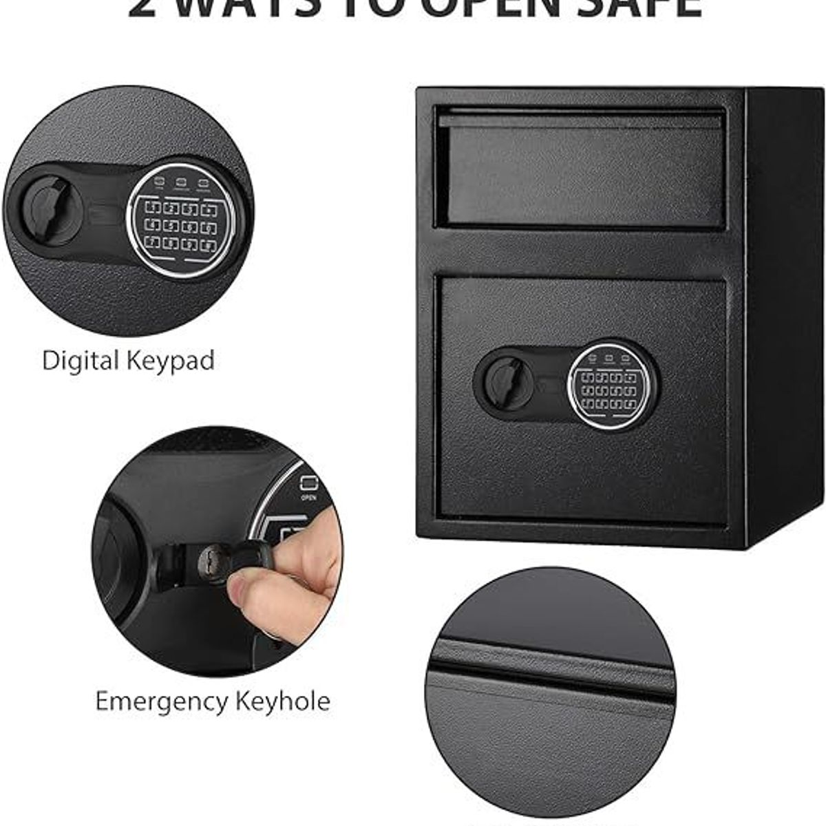 GENERICO - Caja Fuerte En Acero de Alta Seguridad Con Buzón Acceso Electrónico y Digital