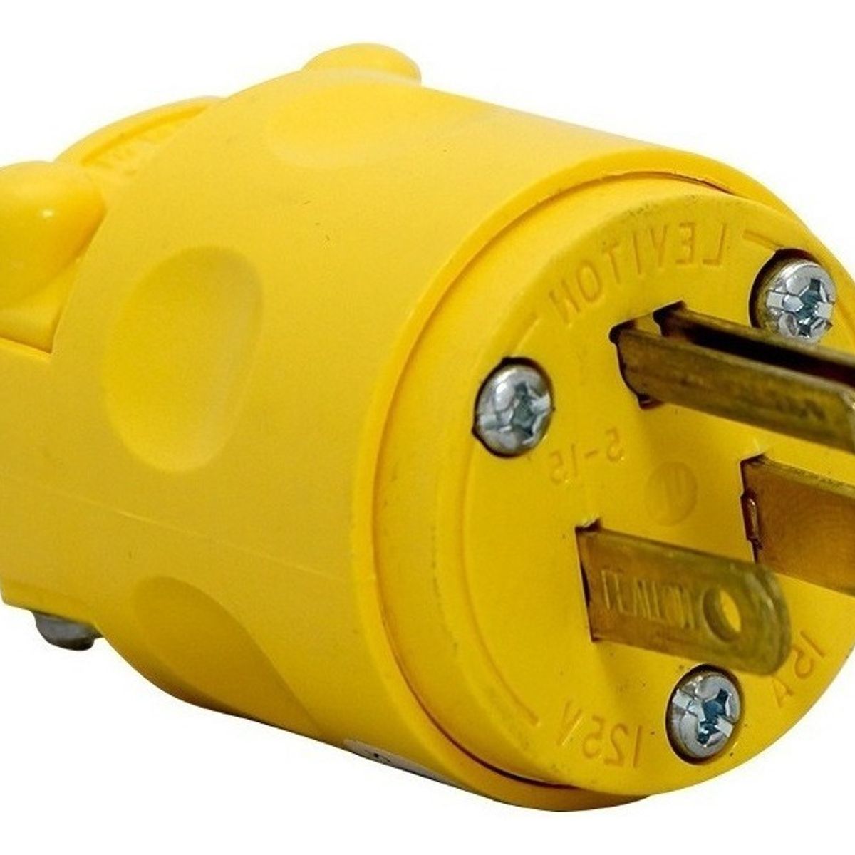 LEVITON - Clavija Aérea Leviton 515pv Amarilla 15 Amperios