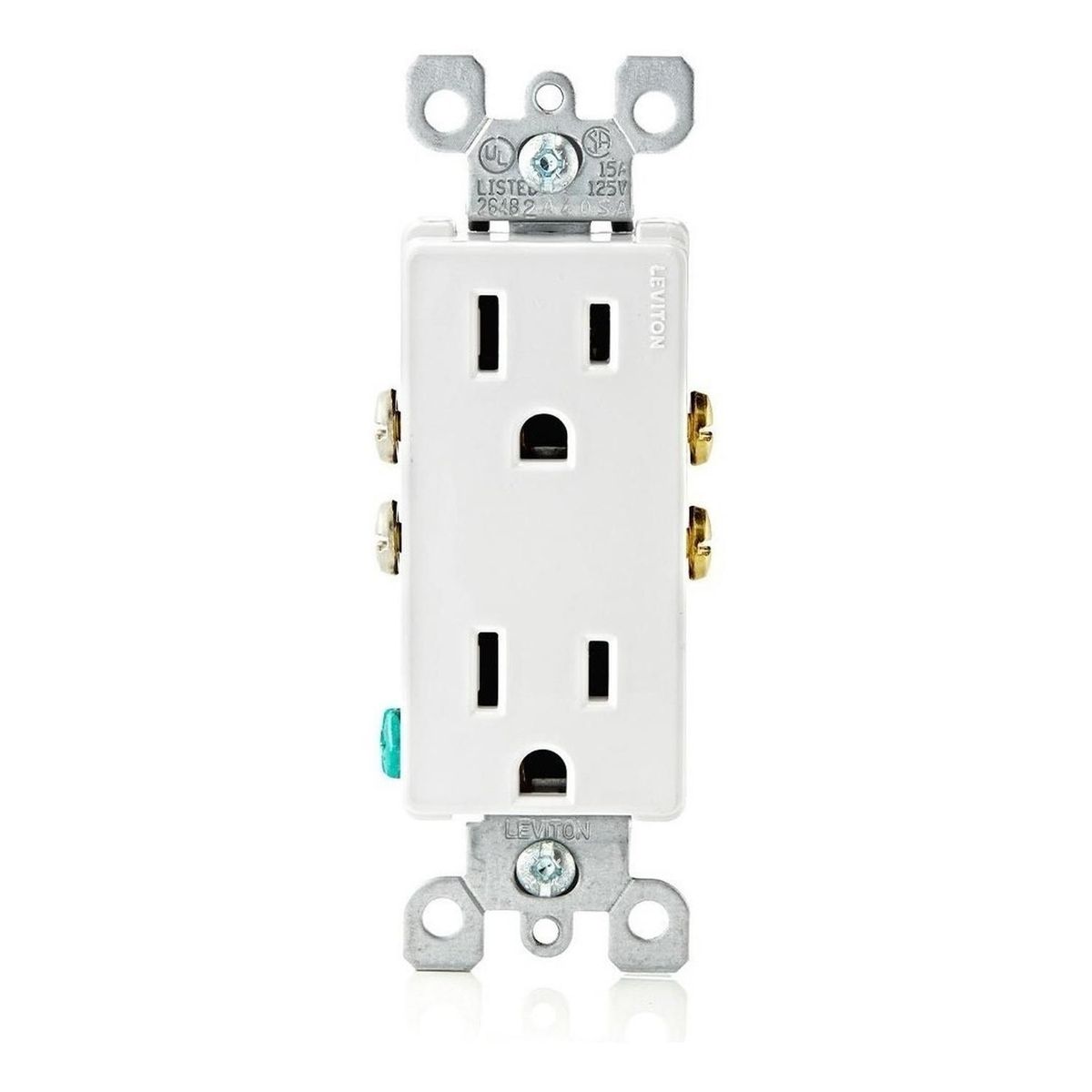 LEVITON - Tomacorriente Doble  Leviton 5325-w Decora