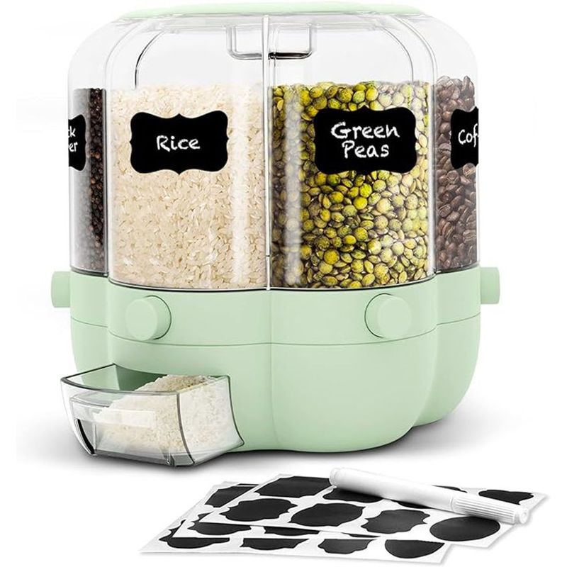 GENERICO - Dispensador Organizador Contenedor De Granos Para Cocina