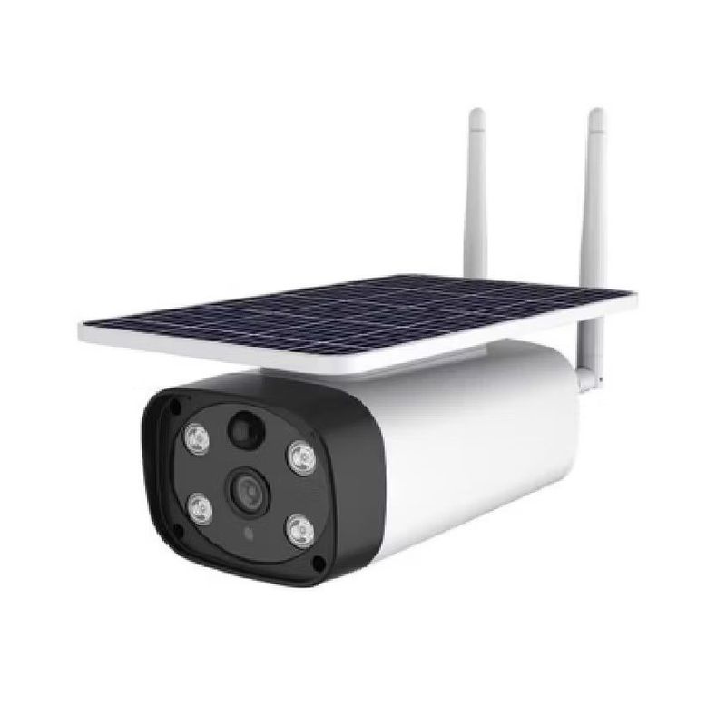 GENERICO - Cámara De Seguridad Ip Panel Solar Exterior Wifi Low P