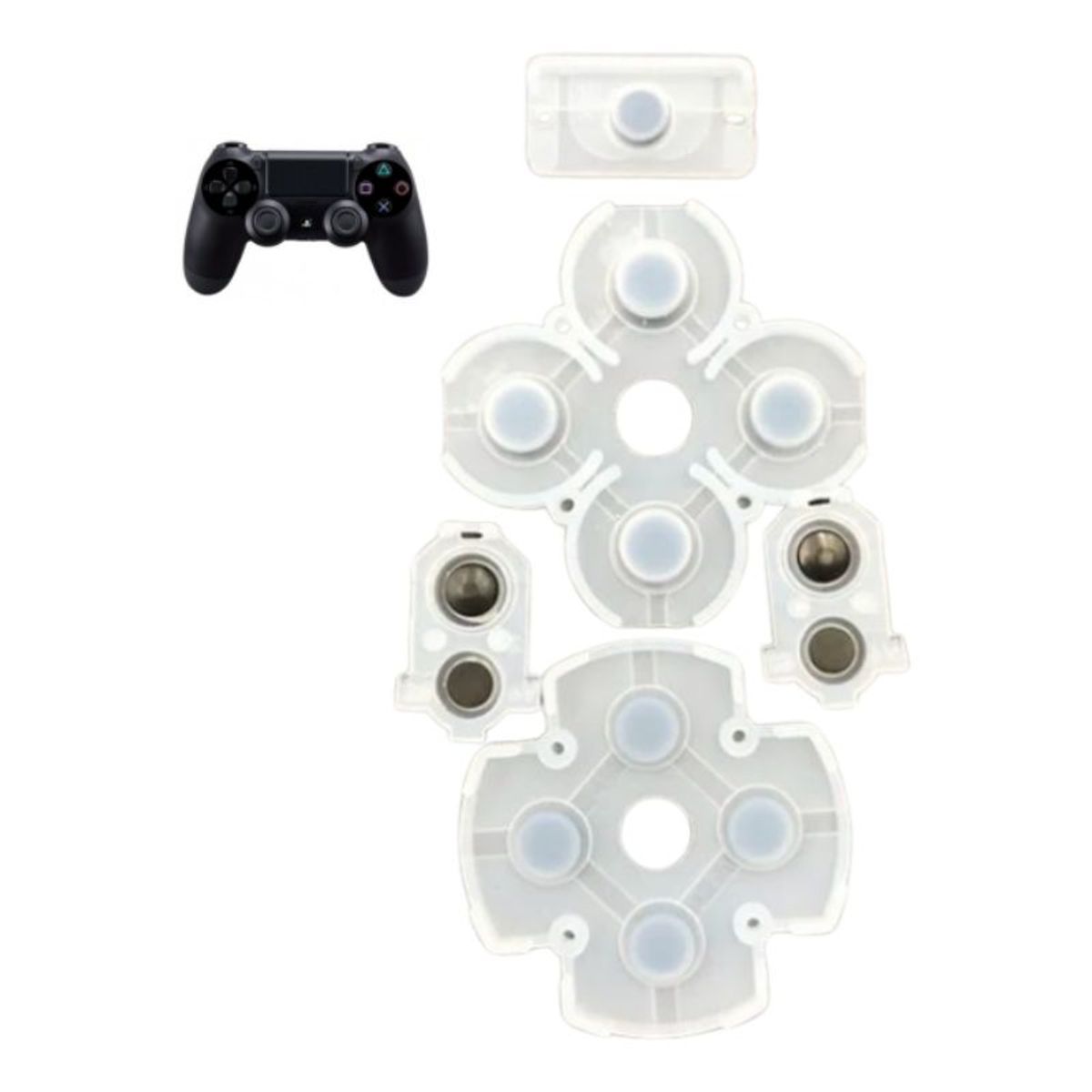 GENERICO - Membranas Silicona Para Control Play Station 4 Ps4 030  040