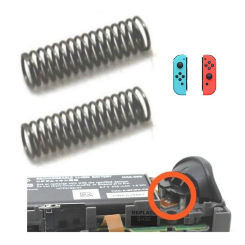 GENERICO - 2x Muelle Resorte Gatillo para Nintendo Switch Joycon