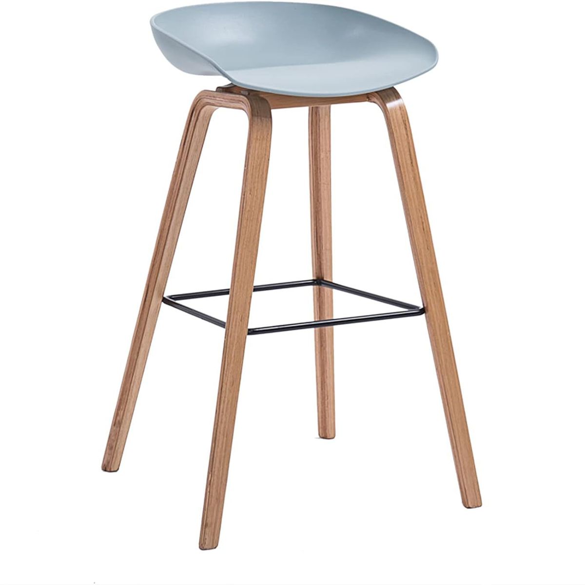 MOBLIHOUSE - Set X4 Silla De Bar Nórdica Ferrara Gris