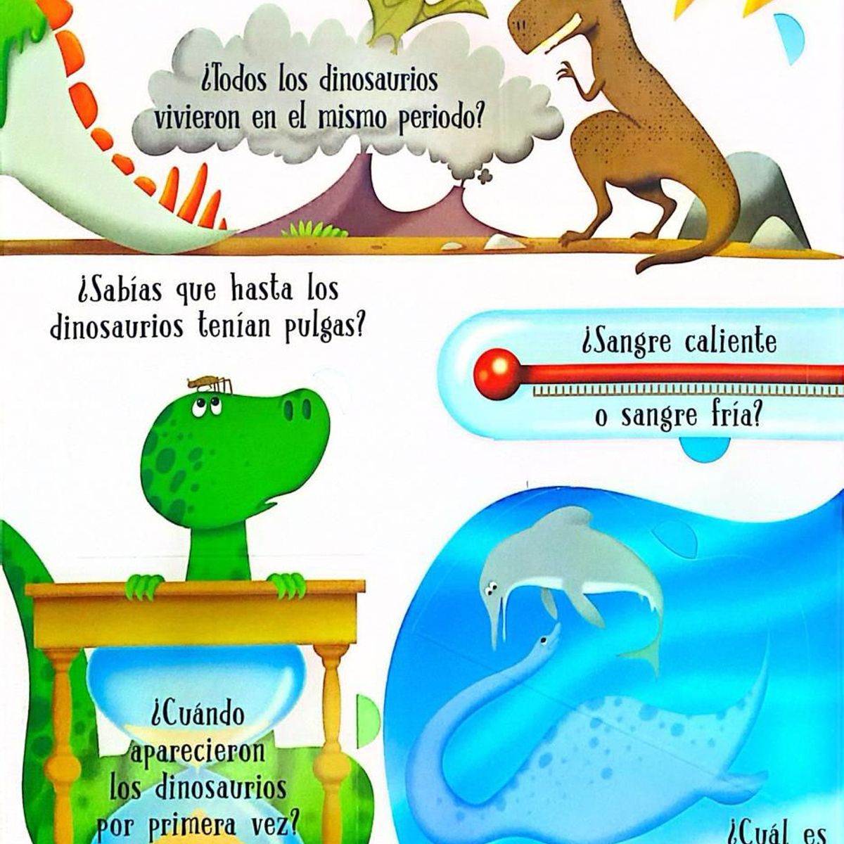 LEXUS - Libro Curiosidades Dinosaurios Con Solapas Para Niño Niñas