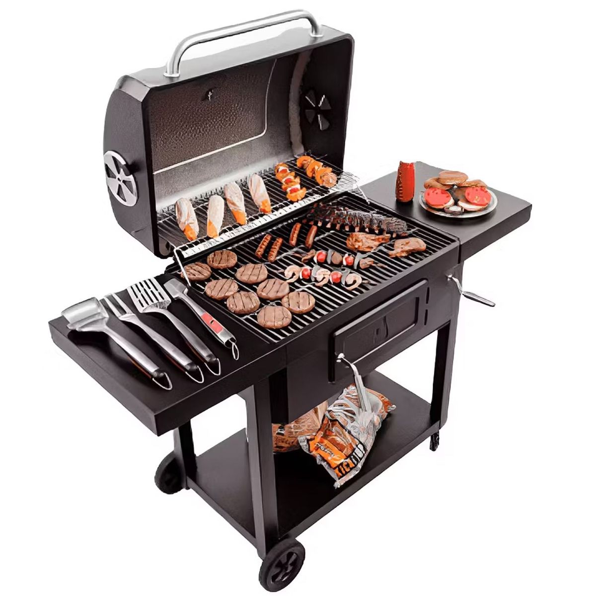 ONE PIXEL - Kit Para Asados Parrillada Barbecue 7 Pcs Con Estuche