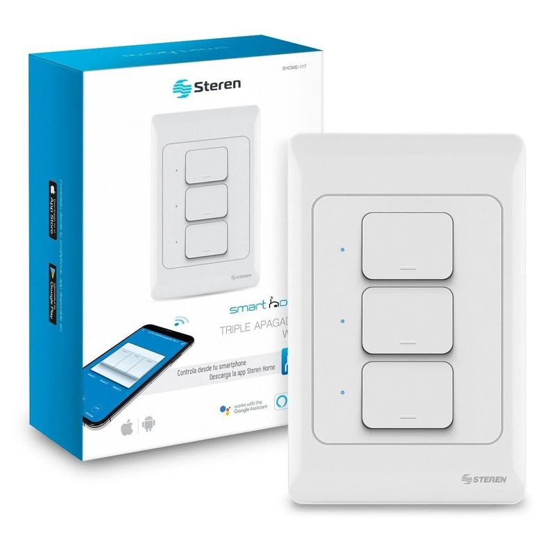 STEREN - Triple apagador WiFi STEREN SHOME-117