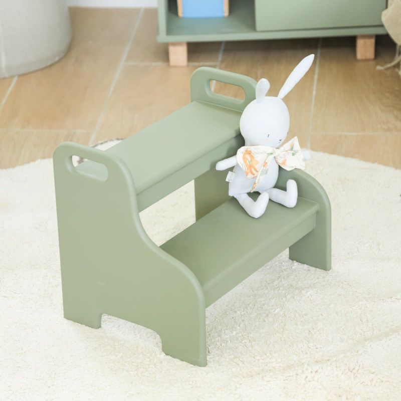 SUPI KIDS FURNITURE - SUPI MINI LEADER- ESCALERITA COLOR OLIVA