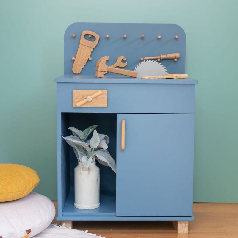 SUPI KIDS FURNITURE - SUPI WORKBENCH  CARPINTERÍA COLOR RIVER BLUE