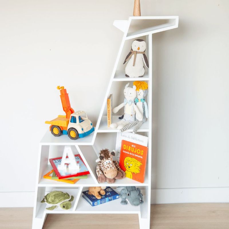 SUPI KIDS FURNITURE - SUPI GIRAFFE  BIBLIOTECA JIRAFA COLOR BLANCO