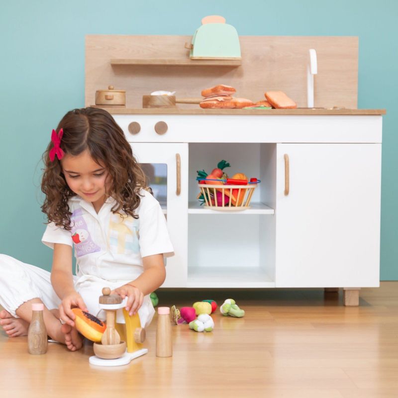 SUPI KIDS FURNITURE - SUPI KITCHEN S  COCINITA PEQUEÑA COLOR BLANCO