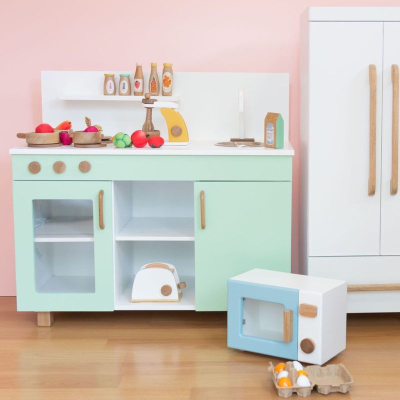 SUPI KIDS FURNITURE - SUPI KITCHEN S  COCINITA PEQUEÑA COLOR PISTACHO
