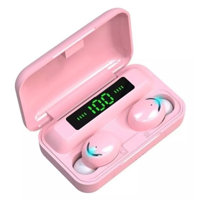 GENERICO - AUDIFONO TWS F9-5 BLUETOOTH 5.3 ROSADO