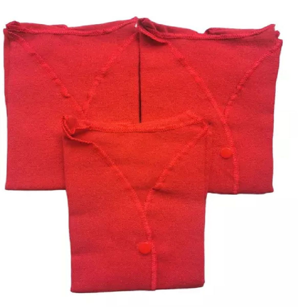 MUNDO BEBE - Camisetas X3 Pac Bayetilla Bebé Camisa Roja Cálida Balletiya