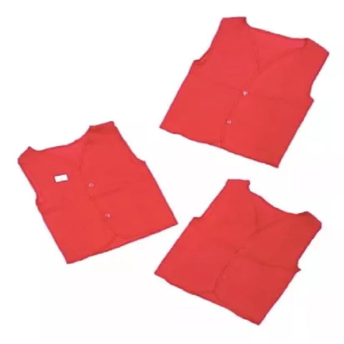 MUNDO BEBE - Camisetas X3 Pac Bayetilla Bebé Camisa Roja Cálida Balletiya