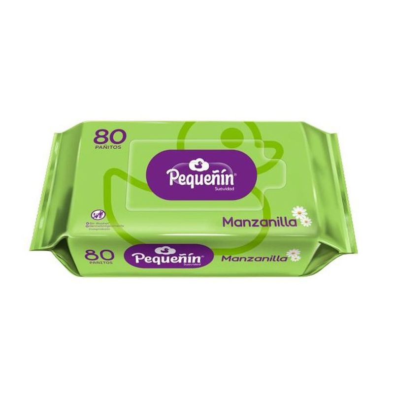 PEQUEÑIN - Pañitos Humedos Pequeñin Manzanilla 80 Unidades