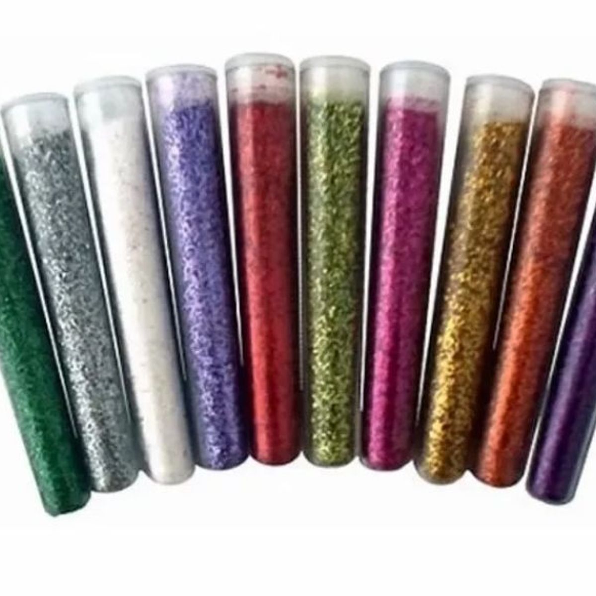GENERICO - Escarcha Brillantina Tubo x 12 Unidades colores surtida