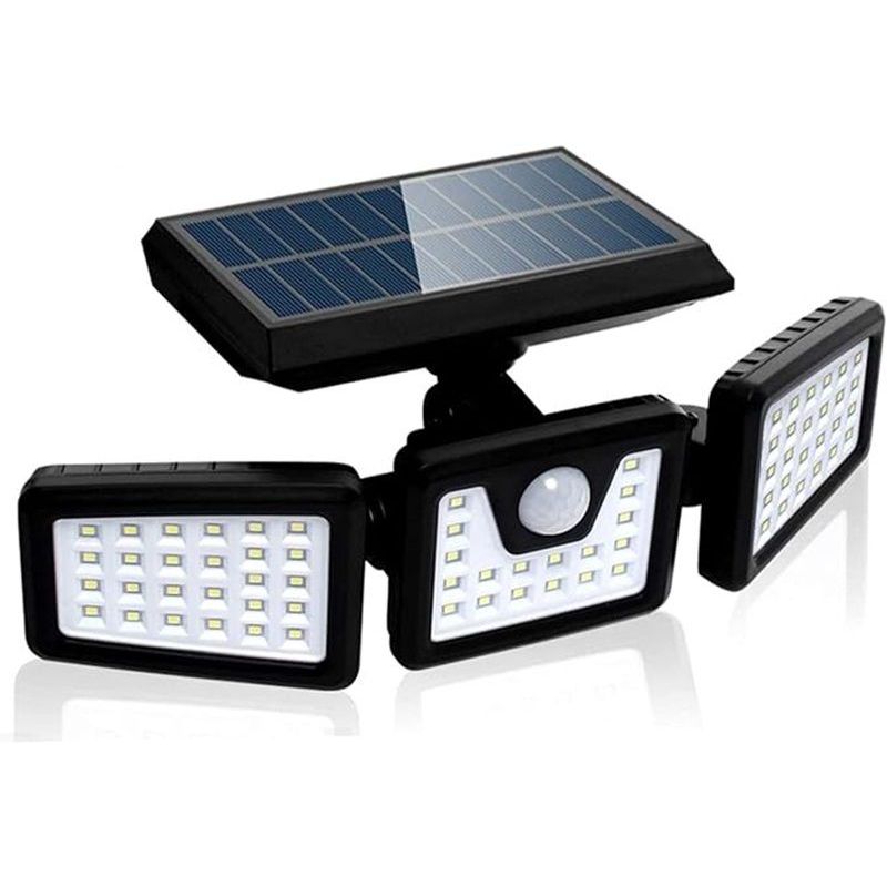 GENERICO - Lampara Solar 3 Modos Led Exterior Con Sensor