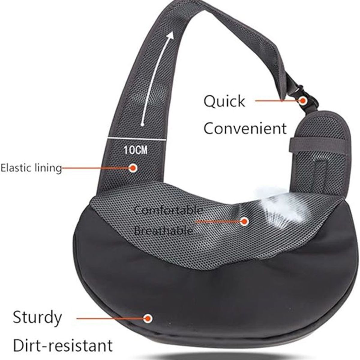 GENERICO - Mochila Cangurera Transportadora Para Mascotas