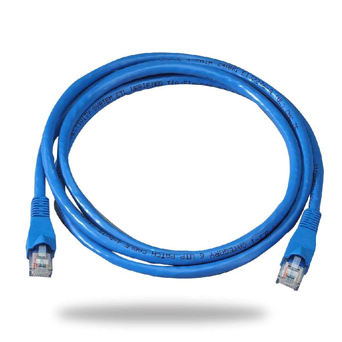 GENERICO - PATCH CORD CAT 6 COBRE 50 CENTIMETROS COLOR AZUL RED UTP