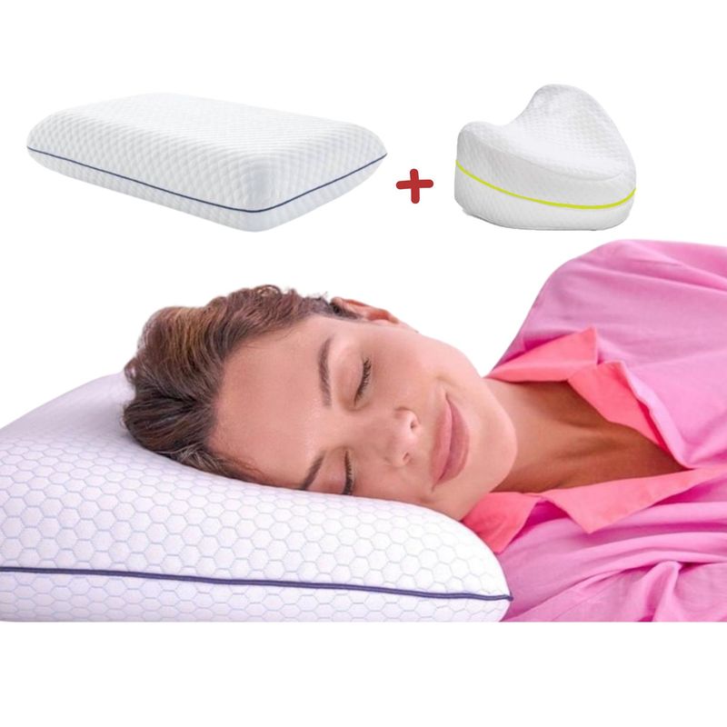 TECNOFOAM - Almohada Combo Oferta Limitada Almohada Clasica Sheep + Leg Descansa Pierna