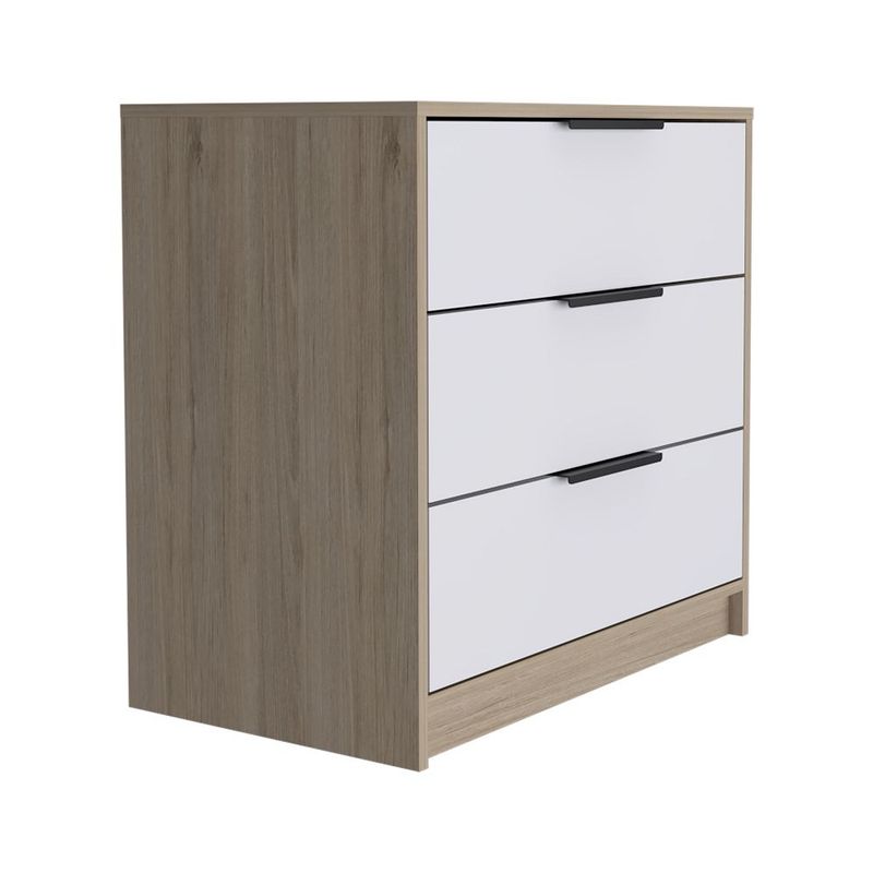 RTA DESIGN - Comoda 3 cajones kaia  rta muebles crb 6106 rovere+blanco