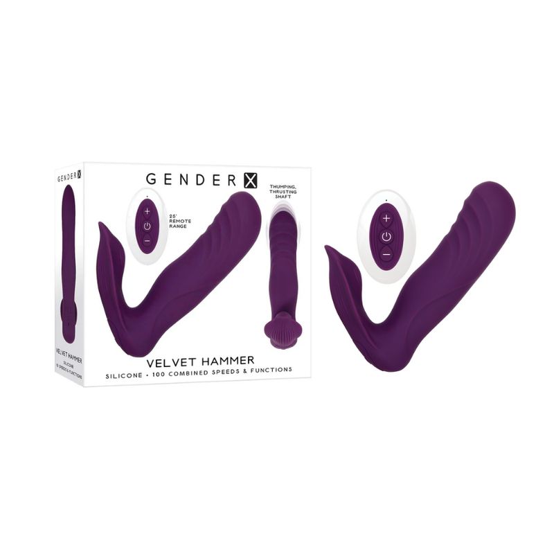 GENERICO - Vibrador Martillo De Terciopelo Gender X