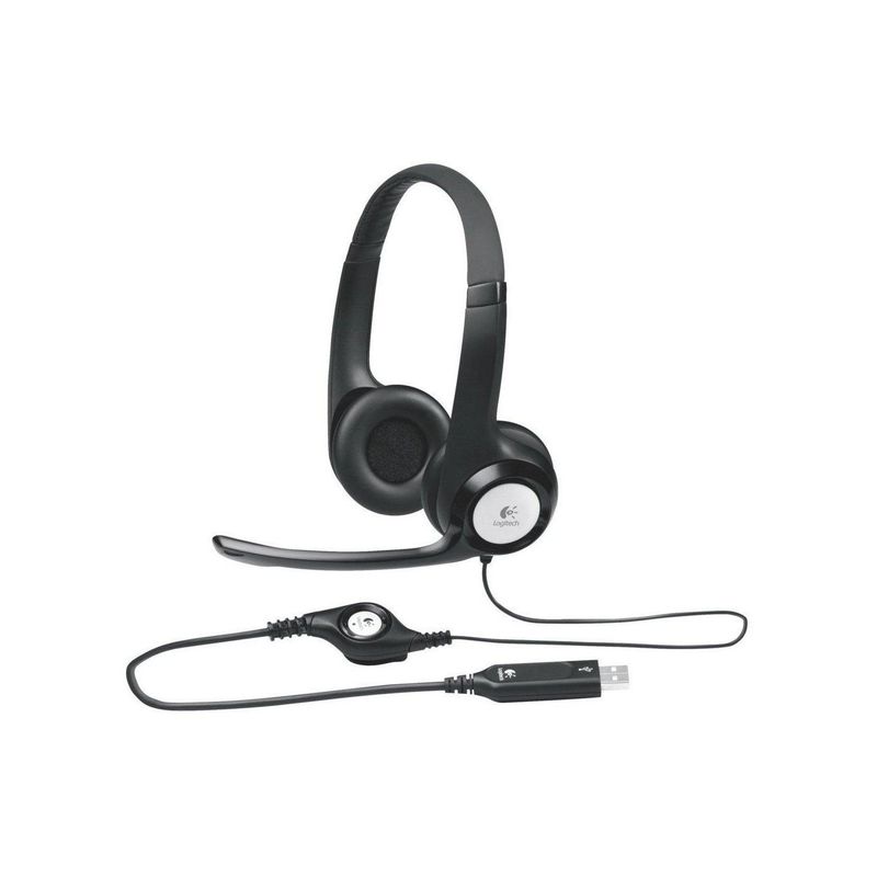 LOGITECH - Audifonos Diadema Logitech H390 USB Estéreo Digital Suspensión Ruido