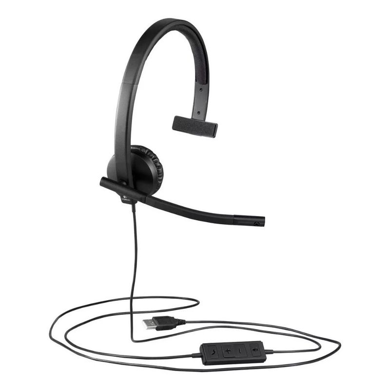 LOGITECH - Diadema monoaural  logitech h570e  con micrófono USB