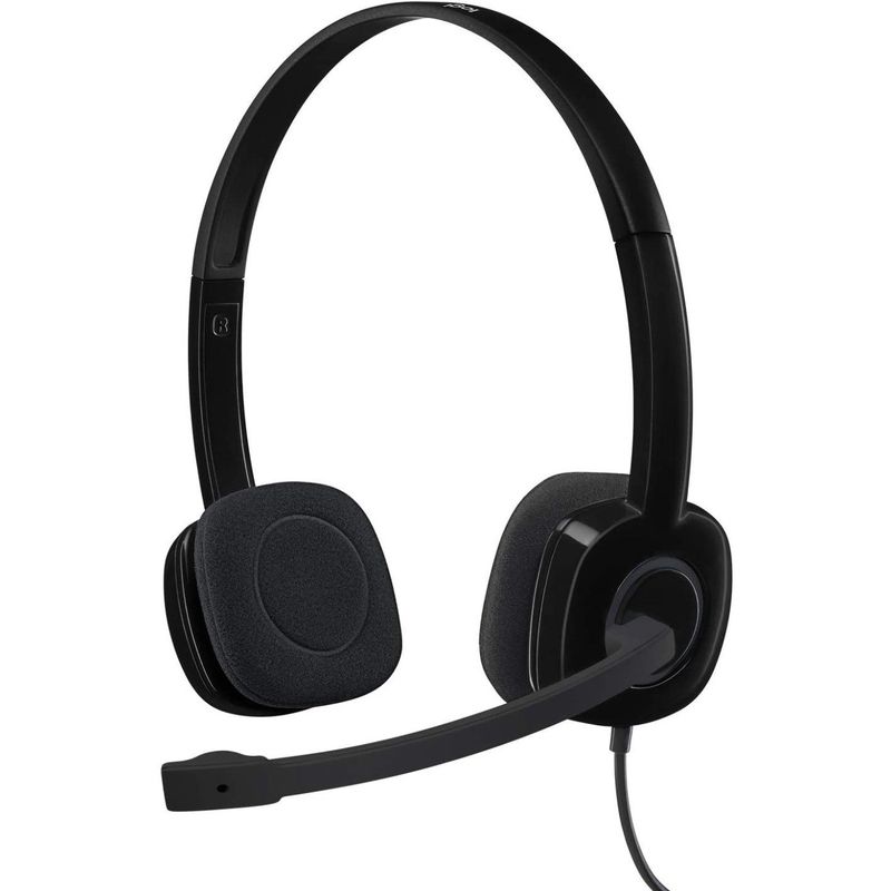 LOGITECH - Audifonos Diadema Logitech H151 3 .5mm Estéreo Micrófono Giratorio