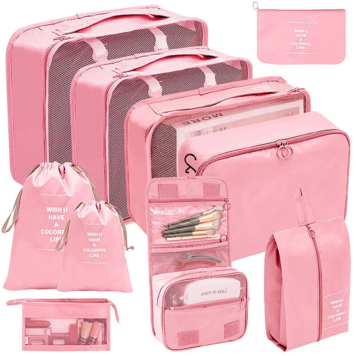 ONE PIXEL - Organizador De Equipaje Para Maleta Kit X10 Bolsas ONEPIXEL