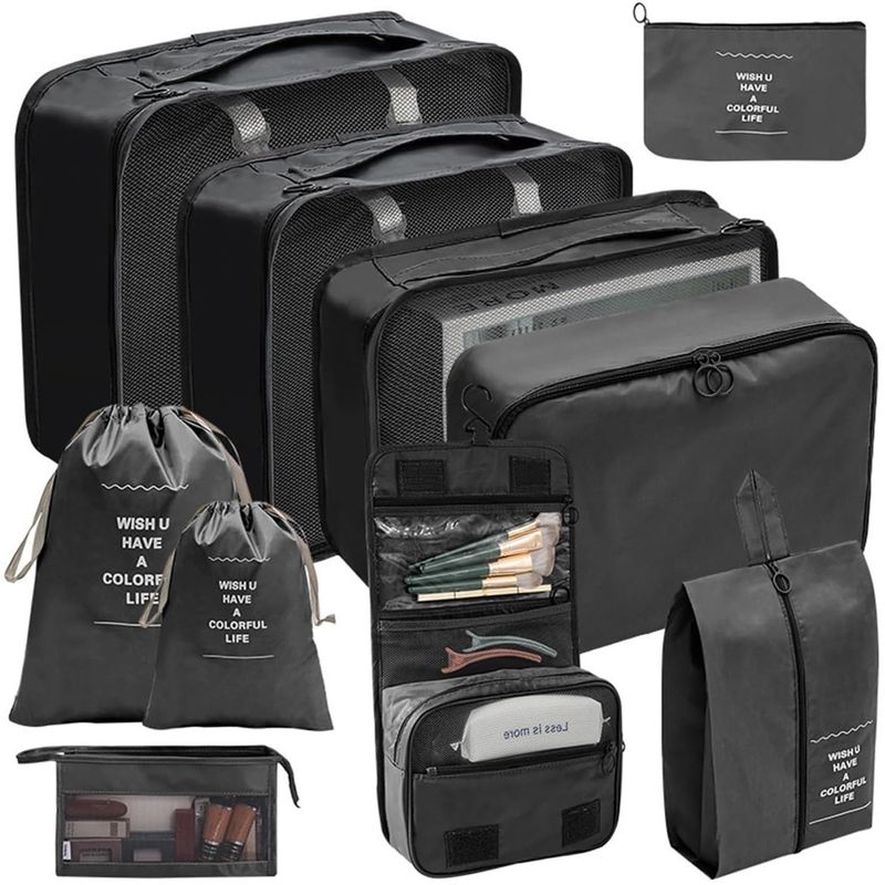 ONE PIXEL - Organizador De Equipaje Para Maleta Kit X10 Bolsas ONEPIXEL