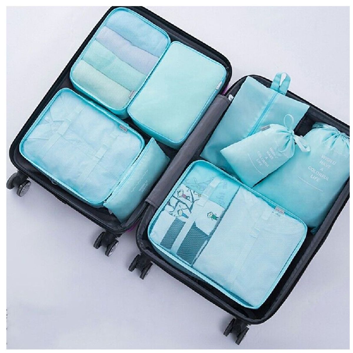 ONE PIXEL - Organizador De Equipaje Para Maleta Kit X10 Bolsas ONEPIXEL