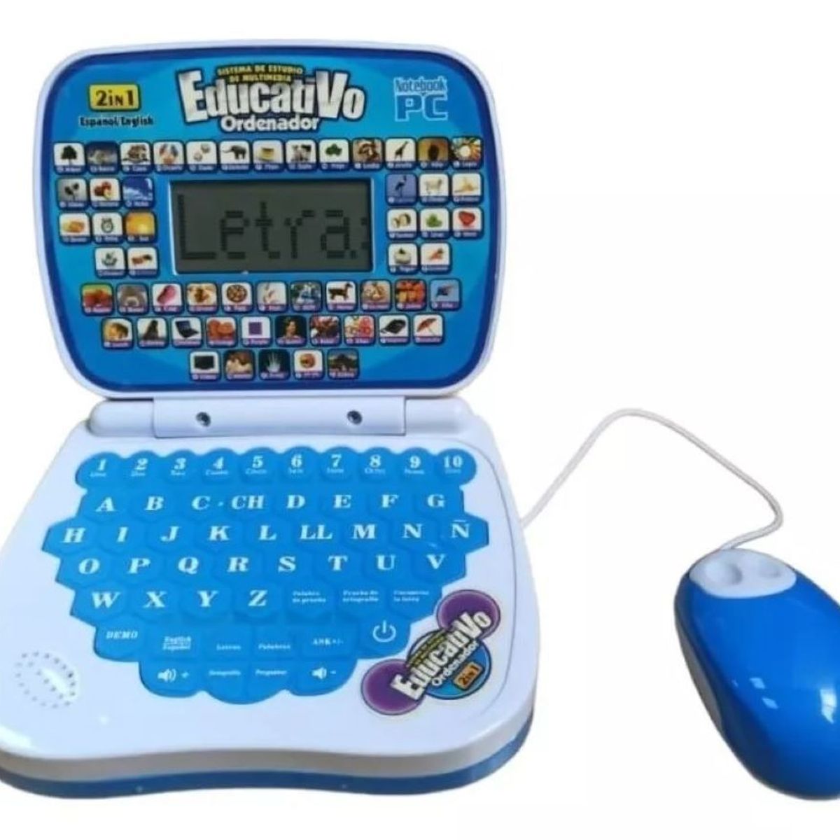 ZHOPI CO - Mini Computador Portatil Mouse Didactico Infantil Educativo