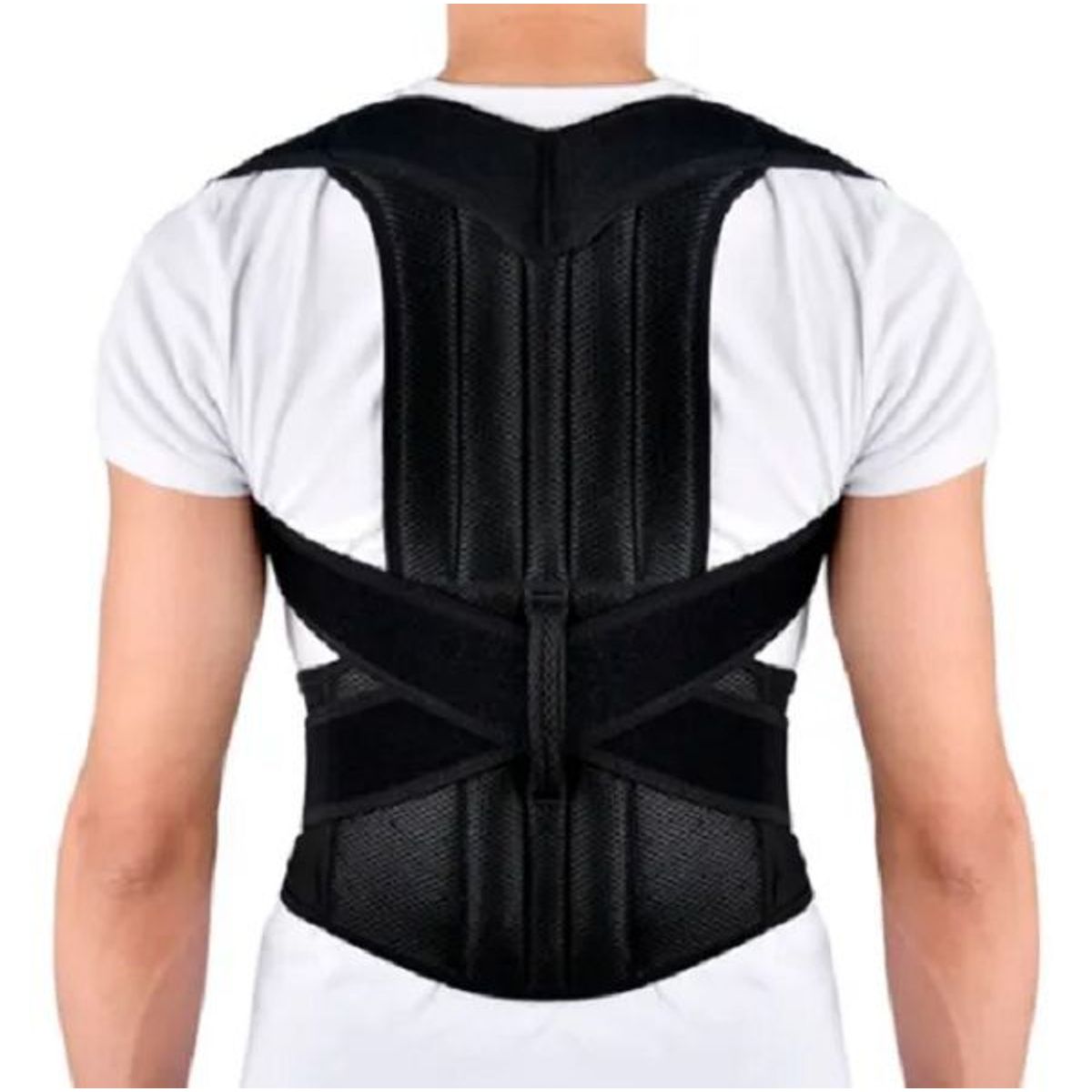 GENERICO - Corrector Postura Varillas Espalda Lumbar Faja Chaleco Abs