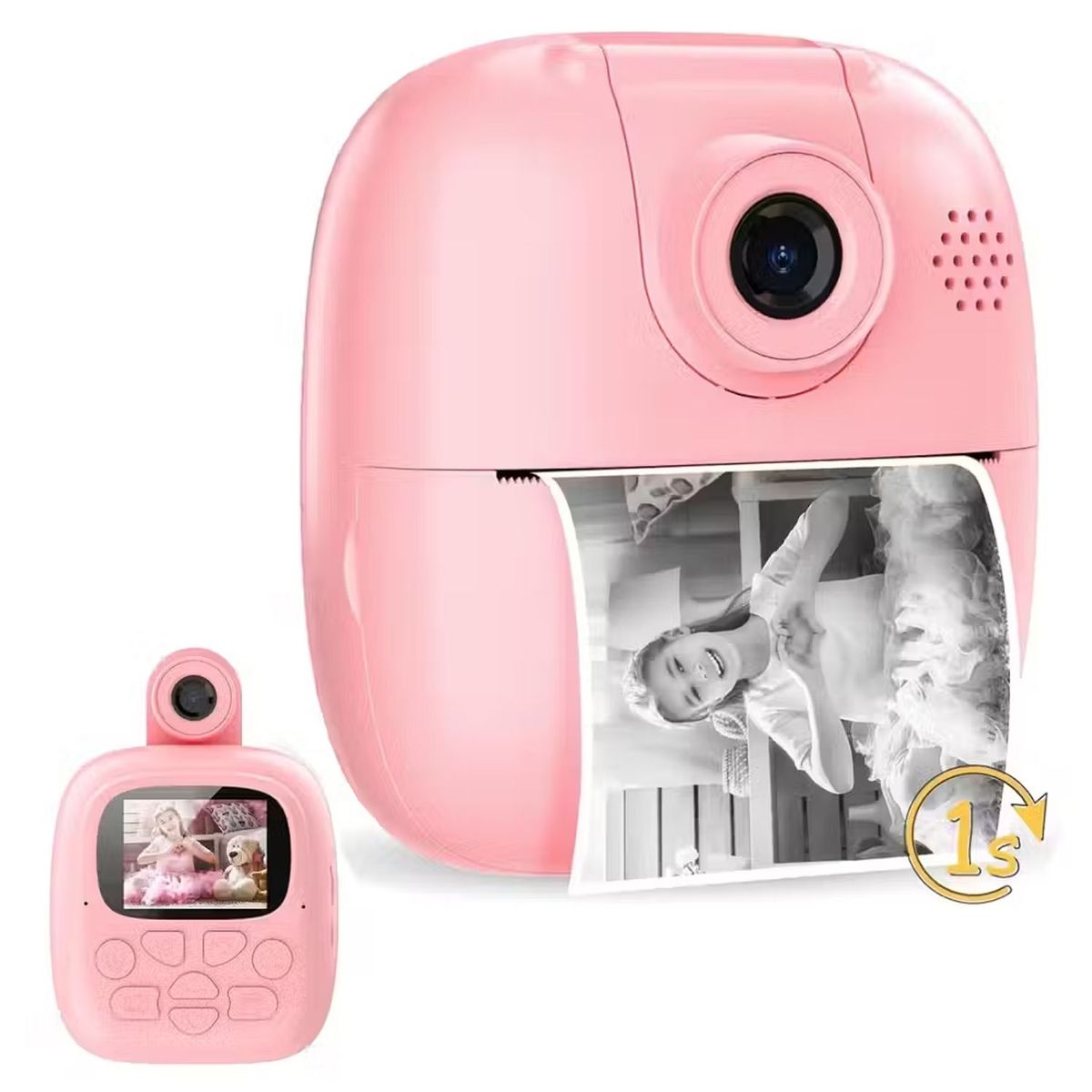 ONE PIXEL - Cámara Instantanea Infantil 1080p Hd Fotografia Y Video A18