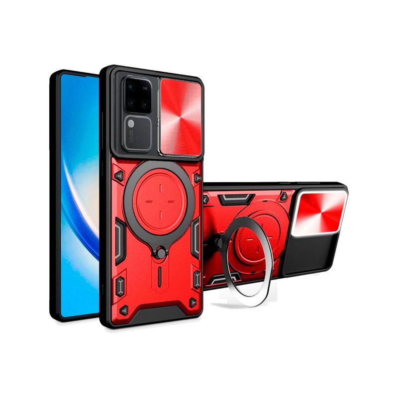GENERICO - Estuche Proteccion Camara Con Soporte Vivo V30 5G Rojo