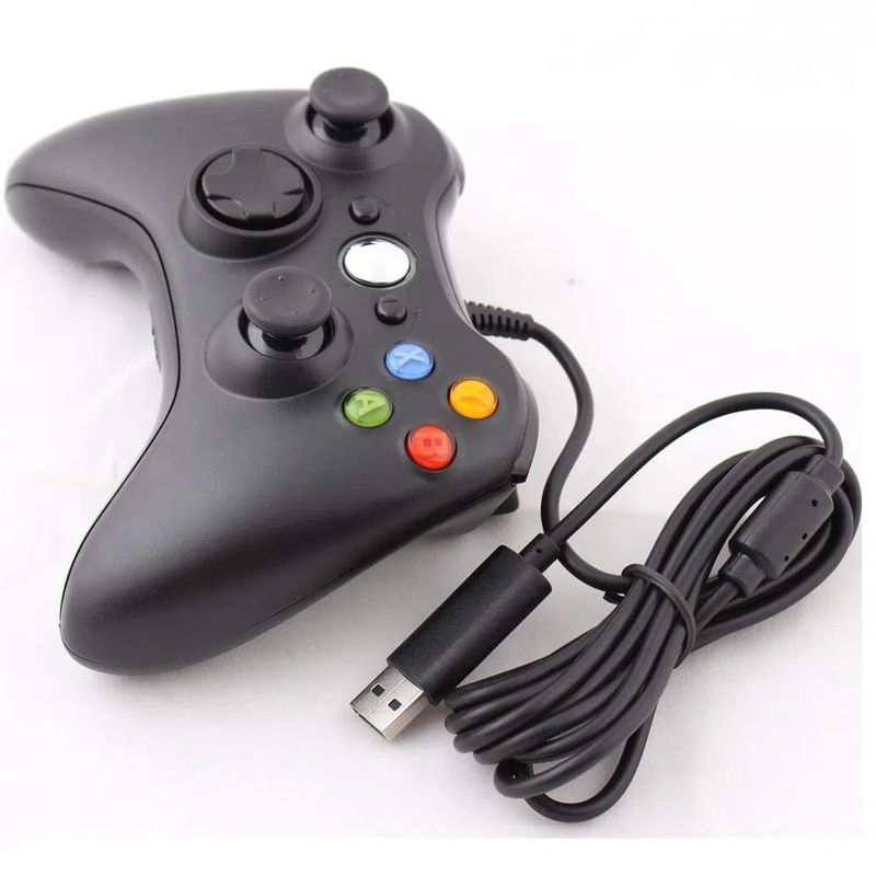 GENERICO - Control Alambrico Para Pc Conexión Usb y para Xbox 360