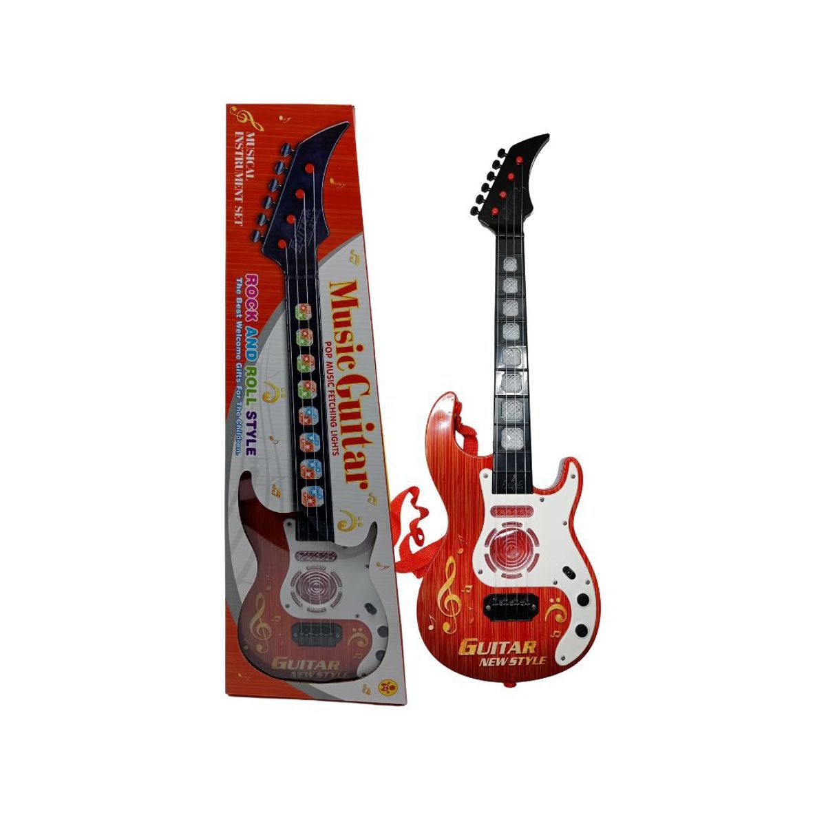 GENERICO - Guitarra Juguete Luces Sonido Niños Regalo Instrumento 929b