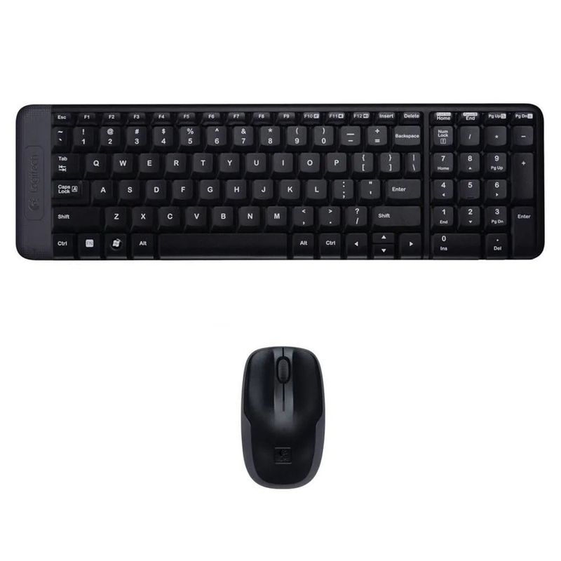 LOGITECH - Combo Teclado mouse Logitech MK220 Inalámbrico USB Compatible Win