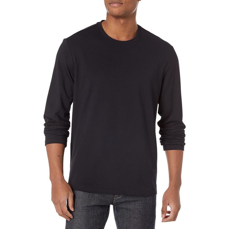 CALVIN KLEIN - Camiseta Manga Larga Con Logo Hombre Negro Calvin Hombre Negro Calvin Klein