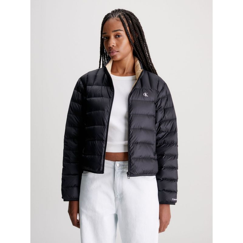 CALVIN KLEIN - Chaqueta Negro De Plumas Ligera Calvin Klein
