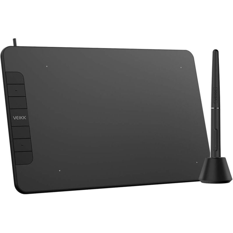 GENERICO - Tableta Gráfica Digitalizadora Veikk VK640 6x4 Diseña en PC y Android