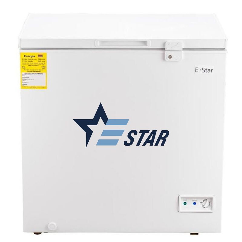E STAR - Congelador Horizontal Dual E★Star Puerta Sólida 200 CF