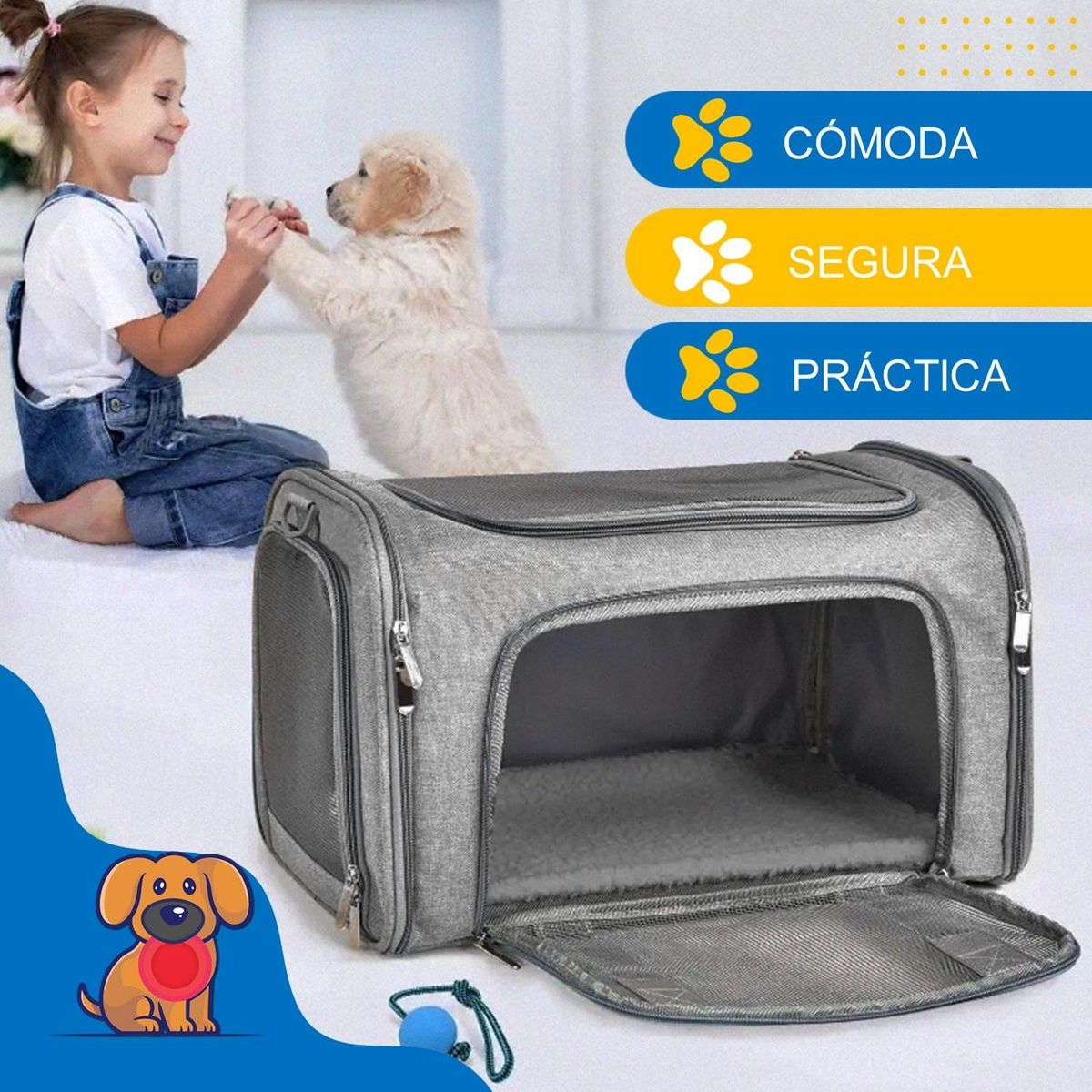 CASATUA - Bolso Guacal Transporte Mascotas Perro Gato Petpal