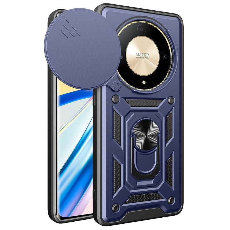 GENERICO - Funda Case Protector Cámara Slider Compatible Honor Magic 6 Lite Azul